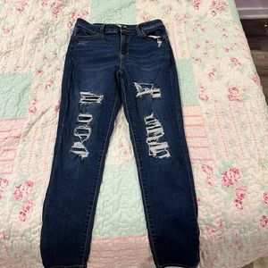 SO high rise ripped jeggings. barely worn.